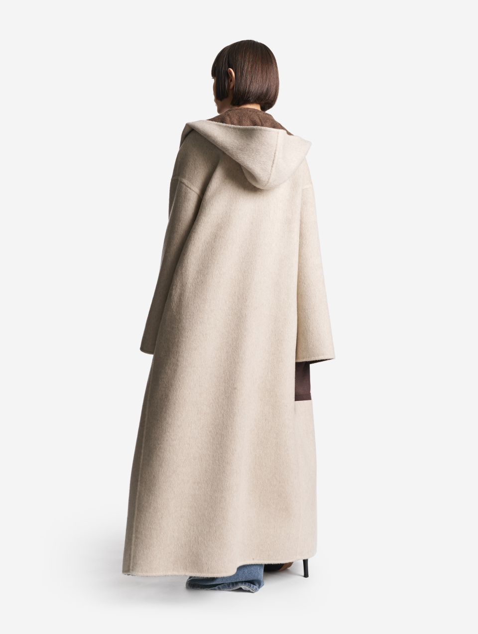 Пальто миди с капюшоном, фото 3