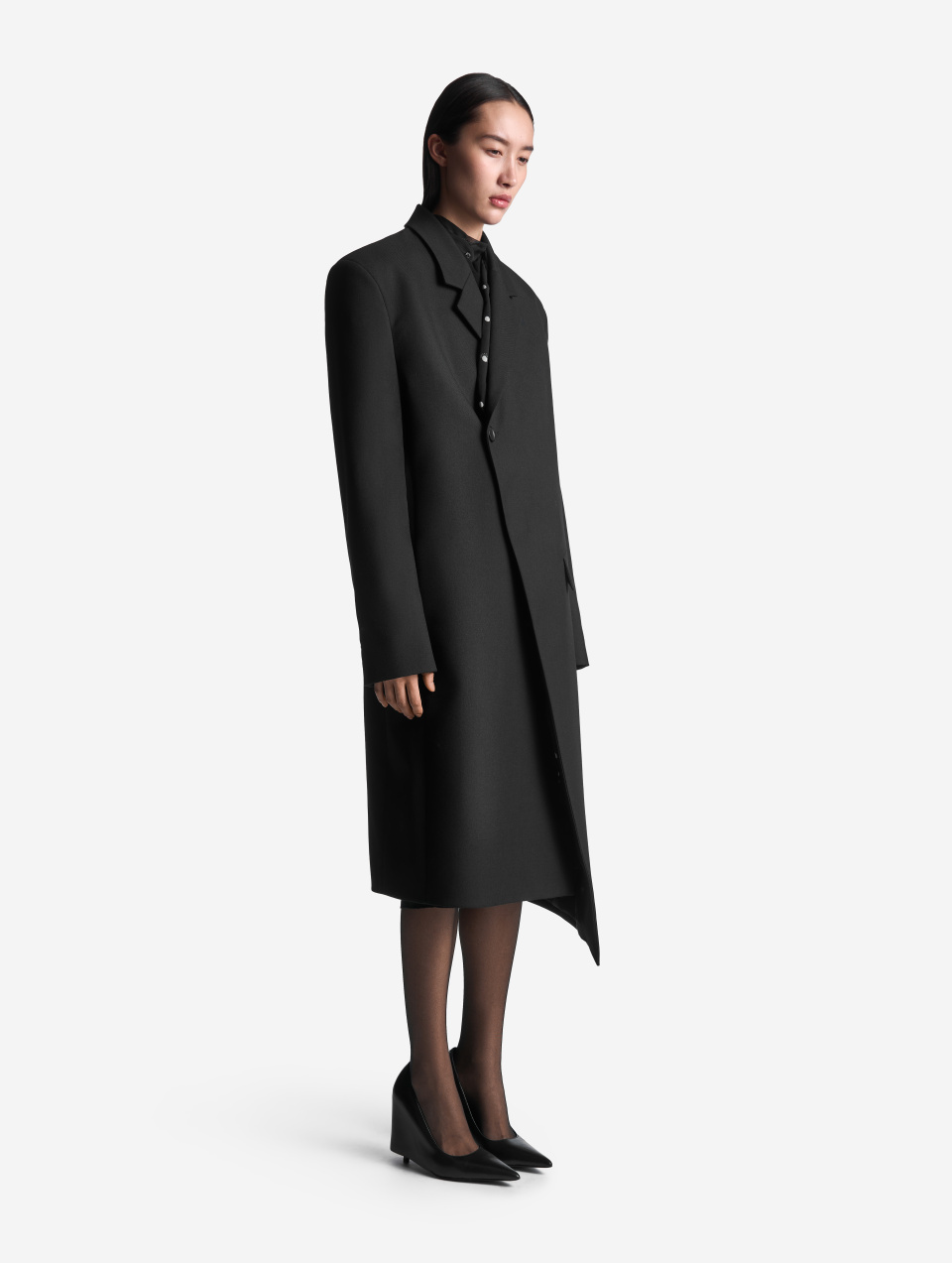 Асимметричное пальто, фото 2